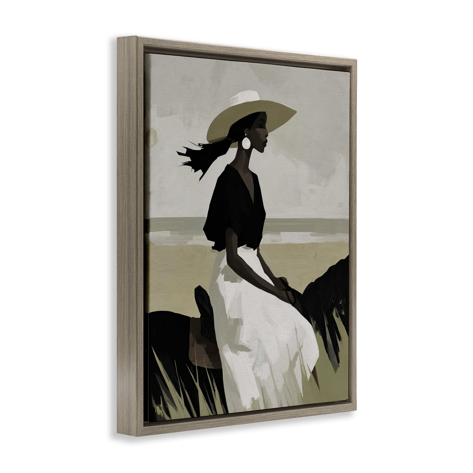Stupell Industries Equestrian Windswept Muse Brown Framed Floater Canvas Wall Art, design by Svetlana Aleynikova