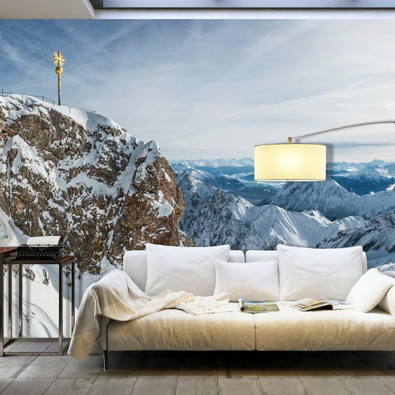 Tiptophomedecor Landscape Wallpaper Wall Mural XXL - Winter In The Mountains