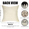 thumbnail image 2 of Winter Snowflake Decorative Throw Pillow Covers 18x18 Set of 4, Let It Snow Christmas Pine Tree Black Outdoor Pillowcase, Get Cozy Seasonal Holiday Farmhouse Cushion Case Home Decor, 2 of 6