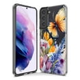 thumbnail image 3 of MUNDAZE Samsung Galaxy S21 Plus Shockproof Clear Hybrid Protective Phone Case Summer Flowers Butterfly Purple Lilac Floral Cover, 3 of 5
