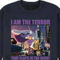 thumbnail image 3 of Disney - Darkwing Duck - I Am the Terror - Men's Crew Neck Fleece Pullover, 3 of 5