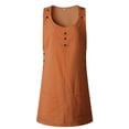 thumbnail image 4 of Athletic Dress For Women Sevevn Women's Summer Comfortable Casual Solid Sleeveless Round Neck Button Pocket Dress Short Dress Womens Summer Dresses, 4 of 6