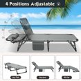 thumbnail image 4 of MOPHOTO Adult Camping Cot Adjustable 4-Position Folding Cot, Outdoor Patio Folding Lounge Chair for Sunbathing, 4 of 8