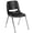 Black, variant on Bowery Hill Metal/Plastic Ergonomic Shell Stacking Chair in Blue