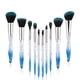 thumbnail image 1 of Yuwaku Makeup Brushes - 10pcs Premium Synthetic Foundation Blending Blush Powder Eyeshadow Brush Set Blue Transparent Crystal Handle Cute Make Up Tool, 1 of 4