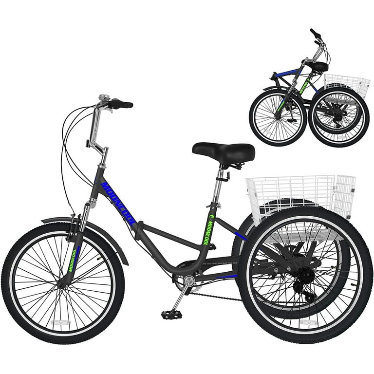 Folding three cheap wheel bike