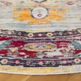 thumbnail image 3 of SAFAVIEH Crystal Jonette Oriental Area Rug, Light Blue/Red, 7' x 7' Round, 3 of 8