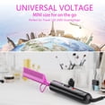 thumbnail image 3 of Dual Voltage Ceramic Pressing Comb - 450°F Fast Heating Mini Straightener for Lace Front Wigs and Black Women's Hair, 3 of 4
