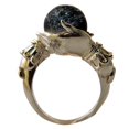 thumbnail image 1 of Anillo De Bodas Con Cuentas De La Suerte, Anillo De Cristal De La Suerte Para Amiga, Esposa, Novia, Anillo Vintage Noticed AP007342-10, 1 of 3