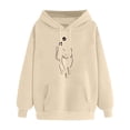 thumbnail image 4 of CONZONE Hoodies for Women Cartoon Cat Graphic Womens Pullover Hoodies Long Sleeve Hooded Sweatshirts Casual 2025 Fall Winter Clothes, 4 of 4