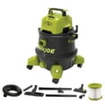 thumbnail image 6 of Sun Joe SWD8000 8-Gallon 1200-Watt 6.5 Peak HP Wet/Dry Shop Vacuum, HEPA Filtration, Wheeled w/Cleaning Attachments, Black/Green, 6 of 11