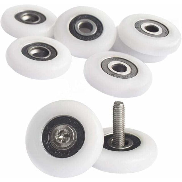 Poulies de Porte de Douche 25mm Roues de Cabine de Douche avec Vis