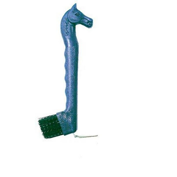 Intrepid International 222735 Horse Head Hoof Pick with Brush, Black