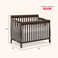 thumbnail image 2 of Dream On Me Ashton 5-in-1 Convertible Crib, Espresso, Greenguard Gold and JPMA Certified, 2 of 12