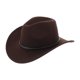 thumbnail image 1 of Hytrove Sombrero Vaquero Unisex Café De Fieltro Para Viajes Fiestas Y Uso Diario Con Protección Solar, 1 of 8