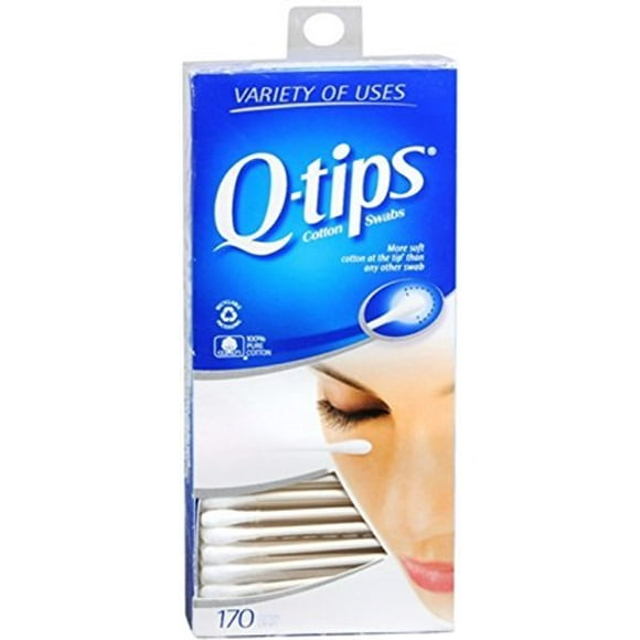 Q-tips Coton-Tiges 170 Comte (Pack de 1)