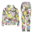 thumbnail image 6 of Hello Kitty Boys 2 Piece Tracksuit Athletic Sweatsuits Sets Hooded Sweatshirt And Jogger Sweatpants Clothing Sets for Kids, 6 of 8