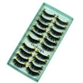 thumbnail image 1 of Fiudx Pestañas Glamorosas, Pestañas Postizas Largas y Rizadas, Pestañas Reutilizables En Tira Completa, Ideales Selfies En Boda, Amantes En La Belleza, Paquete En 10 Pares, Color Negro., 1 of 3