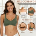 thumbnail image 3 of Cassie Liz Smoothing Wireless Bras for Women Comfort Seamless Bra Full Coverage Push Up Bra Adjustable Padded Bra, 3 of 7