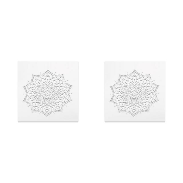 Kenally Transform Art With Mandala Stencils - Duradero y reutilizable, incluida la impresión de póster A3 de resina de , carteles impresos 1-30*30cm 2Conjunto