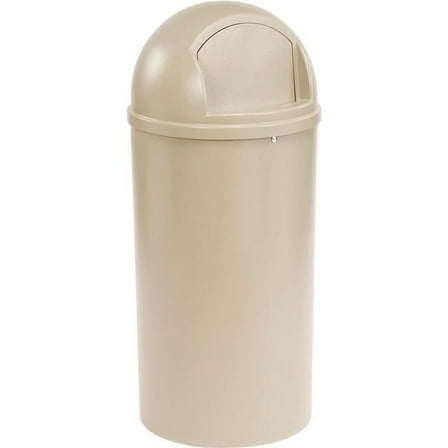 Rubbermaid Commercial Products 4592923 25 gal Marshal Waste Receptacles - Beige