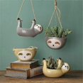 thumbnail image 2 of Air Plants Hanging Planter Cute Sloth Design for Wall, 2 of 5