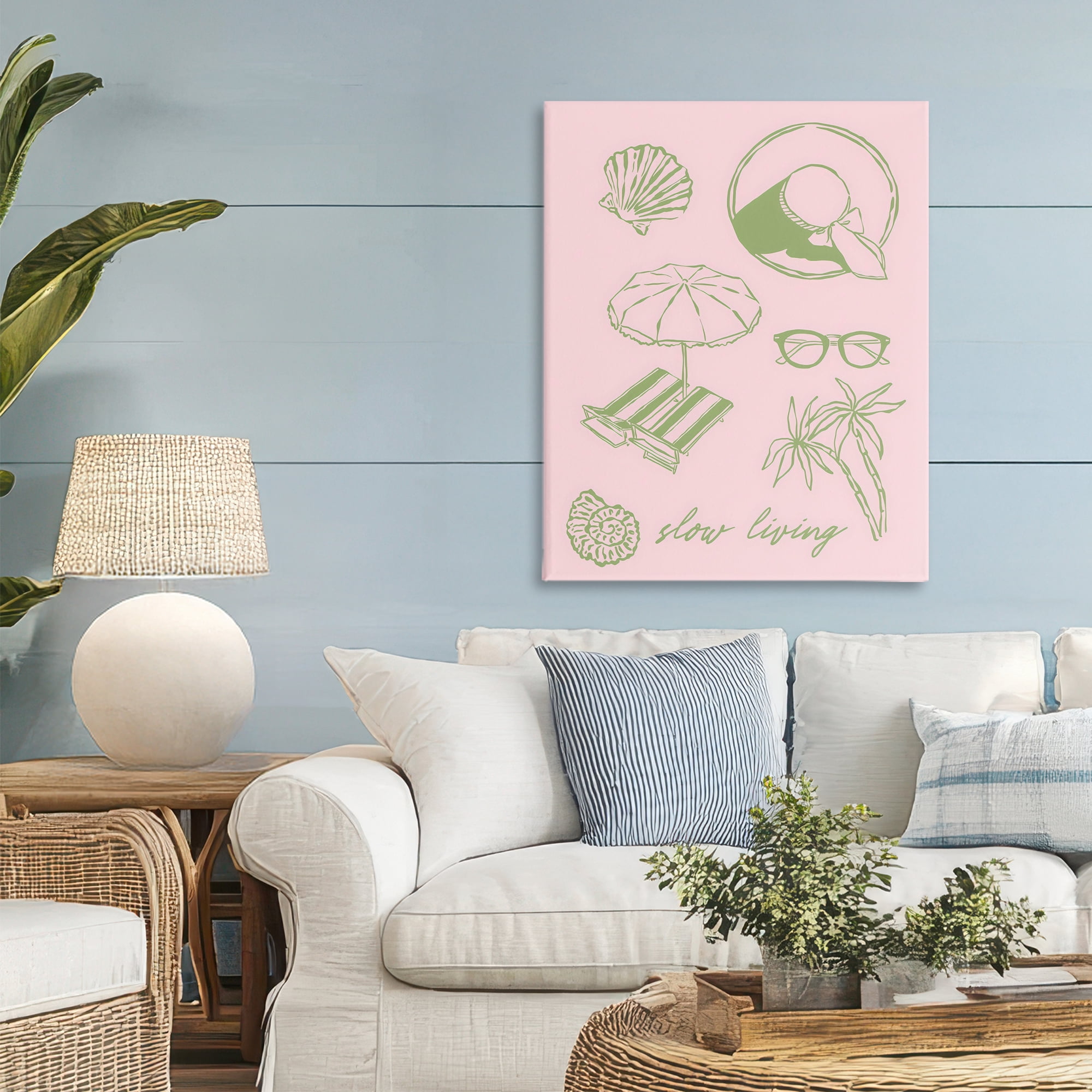 Stupell Industries Slow Beach Living Canvas Wall Art, design by The Prints Vibe