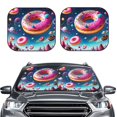 thumbnail image 2 of Yiaed Starry Sky Colorful Donut Print Car Front Windshield Sun Shade,Foldable Anti-UV Car Sunshade for Front Window for Most Vehicles-Large, 2 of 5