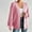 Pink, variant on AOOCHASLIY Women's Winter Coat Clothes Women's Fashion Long Sleeve Button Solid Outing Causal Cardigan