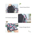 thumbnail image 3 of Aideaone 2 Piece Girls Rash Guard Set Long Sleeve Swimsuit with Shorts UPF 50+ Bathing Suits for Girls 7-12 Years, 3 of 4