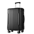 thumbnail image 4 of Hardside Suitcase, Hardshell Luggage, Lightweight Durable ABS Suitcases with Double Wheels, Expandable 28-inch Checked Luggage 28" (Black), Black Hardside Luggage,Abs Hardside Checked Luggage, 4 of 9