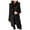 Black, variant on Womens Faux Fur Vest Jacket Winter Body Gilet Sleeveless Outerwear Warmer Jackets Coat Plus Size Long Solid Color Vest Jackets