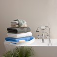 thumbnail image 4 of Aston & Arden Aegean Recycled Solid Towel Collection Bath Sheet - Light Gray, 4 of 5