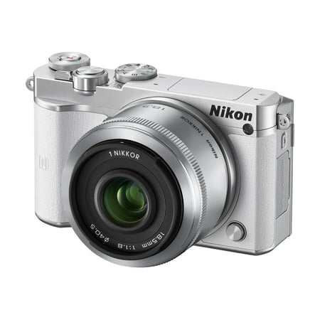 Nikon Nikon 1 J5 20.8 Megapixel Mirrorless Camera with Lens, 10 mm, 30 mm (Lens 1), 30 mm, 110 mm (Lens 2), White