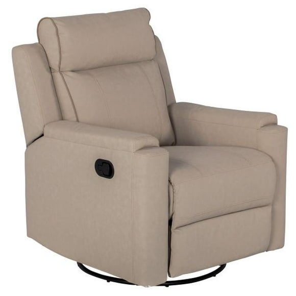 Lippert Components Chair 2020135001 Thomas Payne Furniture; Swivel Glider/Recliner; 62 Inch Reclining Depth; Non-Folding; Altoona; PolyHyde Euro Leather Vinyl With Foam Cushion; With Headrest