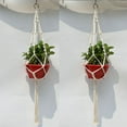thumbnail image 3 of Celectigo Macrame Plant Hangers — Handmade Boho Hanging Plant Holders for Indoor Plants (2-Pieces), 3 of 9