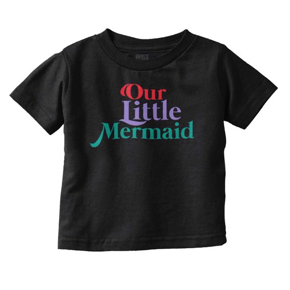 Cute Daughters Mermaid Birthday Party Youth T Shirt Tee Girls Infant Toddler Brisco Brands 12M