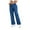 Blue, variant on vigerkar Women's Trendy Mid Rise Jeans Stretchy Stitching Washed Boyfriend Straight Denim Pants (White, XXL)