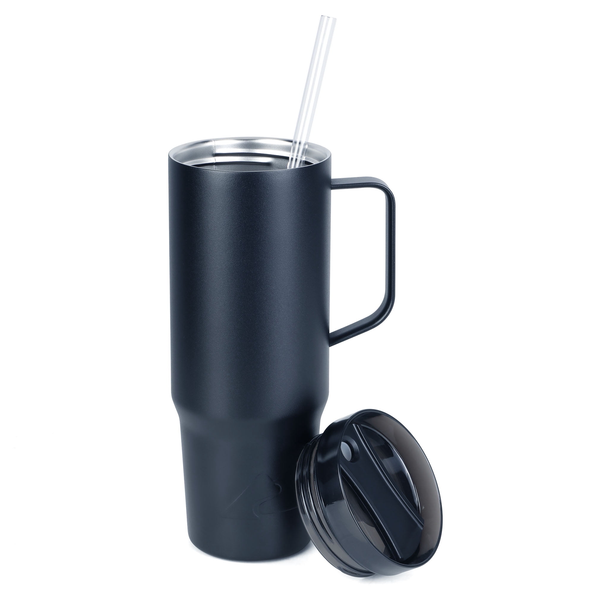 Ozark Trail 30oz Stainless Steel Tumbler with Handle, Gift Box Included, Blue
