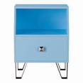 thumbnail image 4 of Furniture of America Jilah Modern Wood Storage End Table in Light Blue, 4 of 5