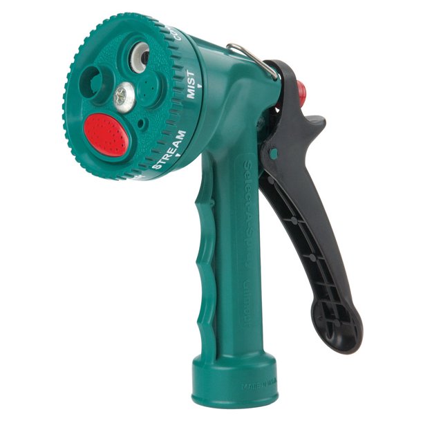 Gilmour SelectASpray Pattern Water Hose Nozzle, Watering Nozzles