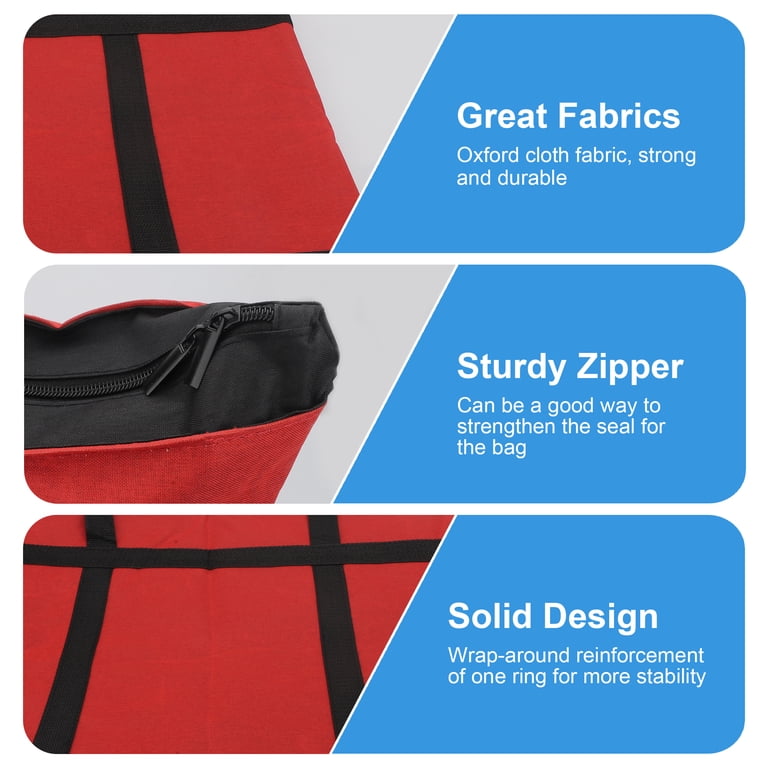 TSV Insulated Cooler Tote Bag, 39L Capacity, Red photo 3