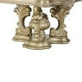 thumbnail image 3 of Benjara Dining Table with Hollow Carving, Gold Finish, 3 of 5