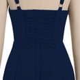 thumbnail image 4 of vigerkar Women Floral Corset Dress Summer Dress 2026 Boho Flowy Slit Lace Up Midi Dresses Going Out A Line Casual Sundress (Blue, XL), 4 of 6