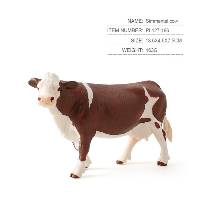 Figuras de acción de leche de vaca de simulación, adornos de modelos de animales de granja lindos realistas para niños, Colección, decoración del hogar