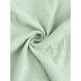 thumbnail image 5 of Agnes Orinda Women's Plus Size Tops Texture Pleated Notched V Neck Ruffle Short Sleeve Summer Casual Blouses 2X Green, 5 of 6