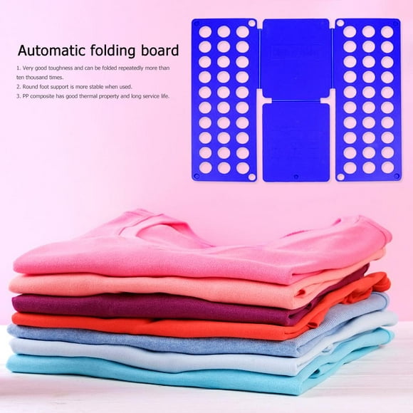Peggybuy Laundry Folding Board Kids Adjustable Clothes Holder Organzier (Blue)