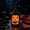 Black, variant on Halloween Pumpkin Face Mini LED Flickering Candle Vintage Desktop Light Decor Battery Powered Tabletop Ornament Mantel Shelf Window Party Holiday Display Spooky Accent Home Gift