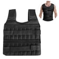 thumbnail image 4 of Black Mesh & Cotton Weighted Vest Shell - Ideal for Strength Training, Muscle Building & Fat Loss - Adjustable Loading Up to 35kg/77lb - Lightweight 0.8kg Design - Size 55x44cm (21.7x17.3in) -, 4 of 6