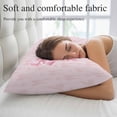 thumbnail image 5 of Pink Bow Throw Pillow Covers, Cute Watercolor Girls Cartoon Luxury Soft Breathable Pillow Cases with Invisible Zipper for Sleeping, Small Pillowcases for Couch Bed Sofa Chair 16x24 Inches, 5 of 9